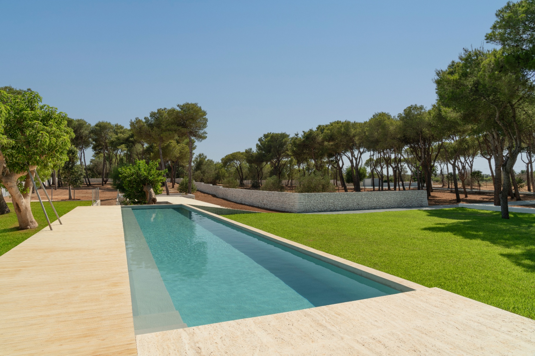 Pool and terrace at Villa Pineta